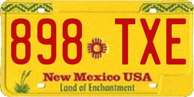 NM license plate 898TXE