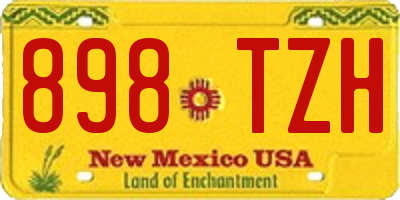NM license plate 898TZH