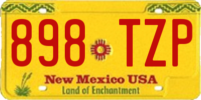 NM license plate 898TZP