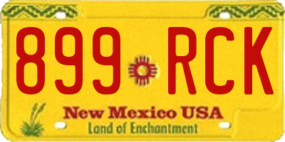 NM license plate 899RCK