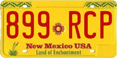 NM license plate 899RCP
