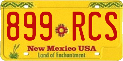 NM license plate 899RCS