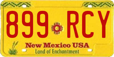 NM license plate 899RCY