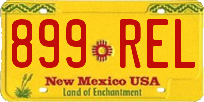 NM license plate 899REL