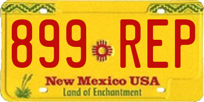 NM license plate 899REP