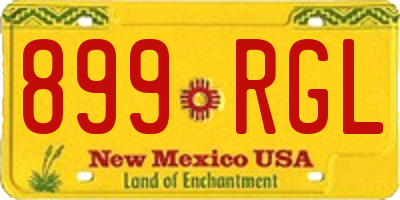 NM license plate 899RGL