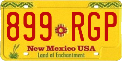 NM license plate 899RGP