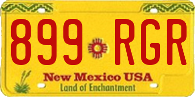 NM license plate 899RGR