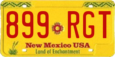 NM license plate 899RGT