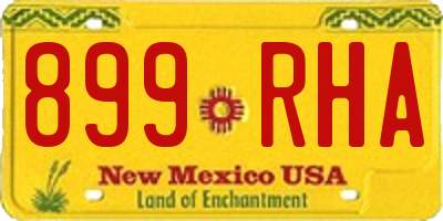NM license plate 899RHA