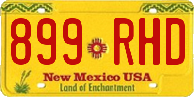 NM license plate 899RHD