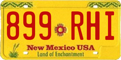 NM license plate 899RHI
