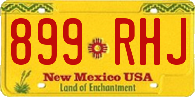 NM license plate 899RHJ