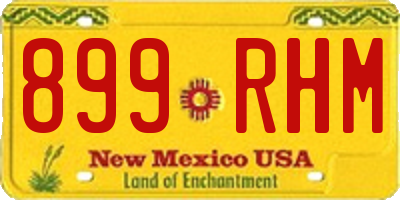 NM license plate 899RHM