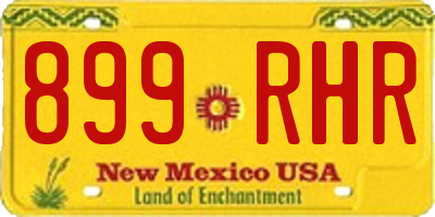 NM license plate 899RHR