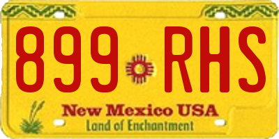 NM license plate 899RHS