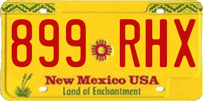 NM license plate 899RHX
