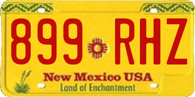 NM license plate 899RHZ