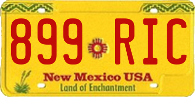 NM license plate 899RIC