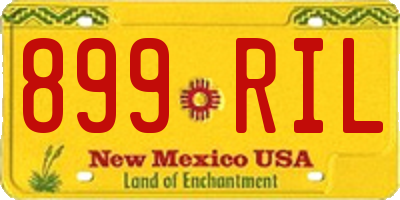 NM license plate 899RIL