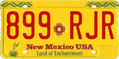 NM license plate 899RJR