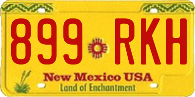 NM license plate 899RKH