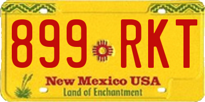 NM license plate 899RKT