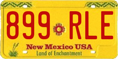 NM license plate 899RLE