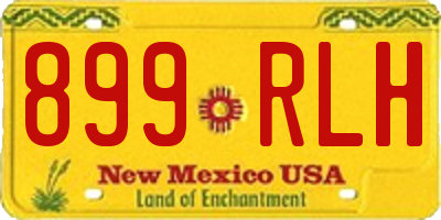 NM license plate 899RLH
