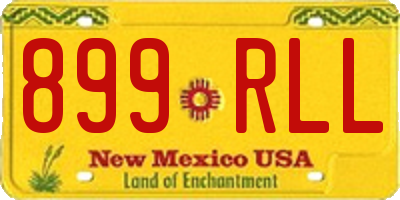 NM license plate 899RLL