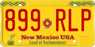 NM license plate 899RLP