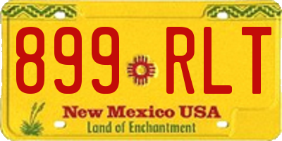 NM license plate 899RLT