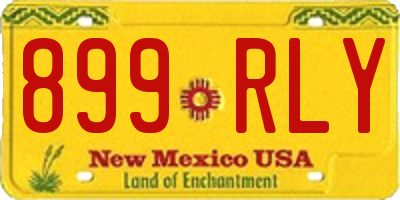 NM license plate 899RLY