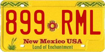 NM license plate 899RML