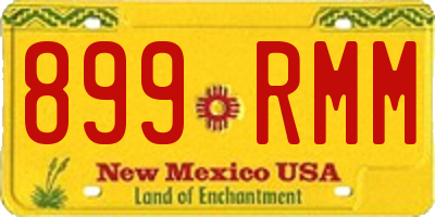 NM license plate 899RMM