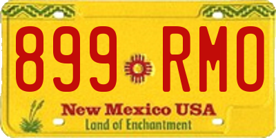 NM license plate 899RMO