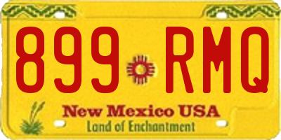 NM license plate 899RMQ