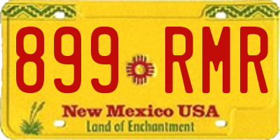 NM license plate 899RMR