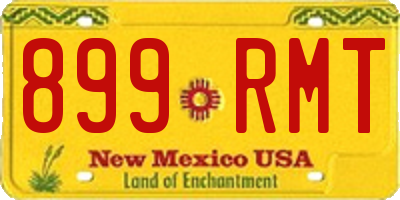 NM license plate 899RMT