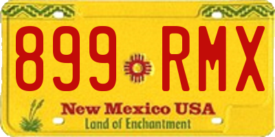 NM license plate 899RMX