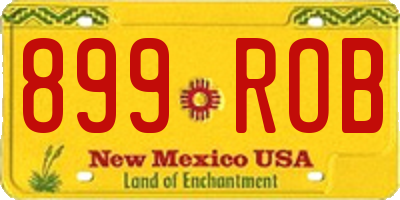 NM license plate 899ROB
