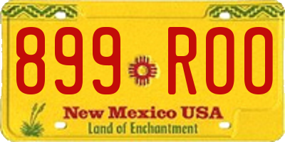 NM license plate 899ROO