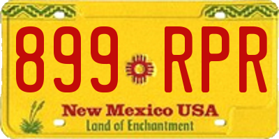 NM license plate 899RPR