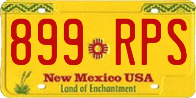 NM license plate 899RPS