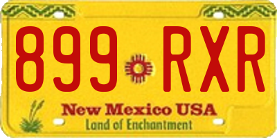 NM license plate 899RXR