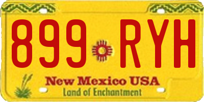 NM license plate 899RYH