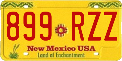 NM license plate 899RZZ
