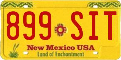 NM license plate 899SIT