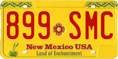 NM license plate 899SMC