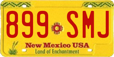 NM license plate 899SMJ